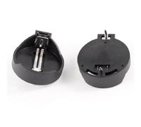 sourcing map 2Pcs CR2025 Coin Cell Button Battery Socket Holder 2P Black
