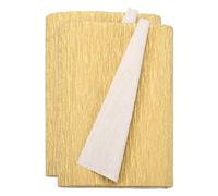 sourcing map 2pcs Crepe Paper Roll 8.2ft Long 7 Inch Wide for Wedding Ceremony Various Large Festivals Decoration, Gold