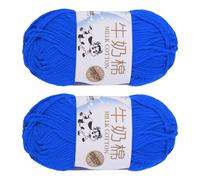 sourcing map 2PCS Crocheting Yarn,Blue 5 Ply Acrylic Yarn 100g Sport Weight Yarns Bulk Soft and Fluffy Yarns for Knitting DIY Crochet Handicraft Blankets Gift,197 Yards