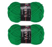 sourcing map 2PCS Crocheting Yarn, Dark Green 4 Ply Acrylic Yarn 50g Sport Weight Yarns Bulk Soft and Fluffy Yarns for Knitting DIY Crochet Handicraft Blankets Gift, 110 Yards