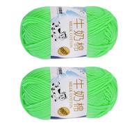 sourcing map 2PCS Crocheting Yarn,Green 5 Ply Acrylic Yarn 100g Sport Weight Yarns Bulk Soft and Fluffy Yarns for Knitting DIY Crochet Handicraft Blankets Gift,197 Yards