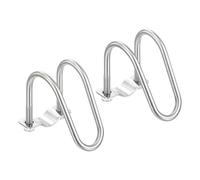 sourcing map 2pcs Cross Pipe Clamp 25mm x 42mm (0.98" x 1.65") M8 304 Stainless Steel U-Shaped Tube Buckle Crossover Steel Pipe Connector for Farm Greenhouse Awning Frames Nursery Fence