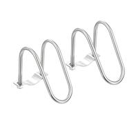 sourcing map 2pcs Cross Pipe Clamp 42mm x 42mm (1.65") M8 304 Stainless Steel U-Shaped Tube Buckle Crossover Steel Pipe Connector for Farm Greenhouse Awning Frames Nursery Fence