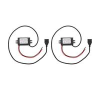 sourcing map 2pcs DC 12/24V to 5V Power Converter 3A 15W Step Down Converter Voltage Reducer Transformer Power Supply Module Adapter for Car Truck Solar System (USB Female Port)