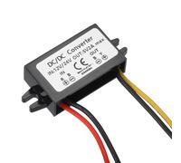 sourcing map 2pcs DC 12V/24V to DC 5V Power Converter 2A 10W Step Down Converter Adjustable Voltage IP67 Waterproof Transformer Power Supply Module Power Adapter for Car Truck Solar System