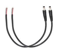 sourcing map 2pcs DC Power Pigtails Cable, 5.5mm x 2.5mm Male Barrel Plug Connector to Bare Wire Open End 30cm for PC Laptop Toys Cellphone Electronic Devices