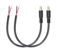 sourcing map 2pcs DC Power Pigtails Cable,5.5mmx2.5mm Male Connector 25cm | Male Barrel Plug Connector to Bare Wire Open End for PC,Laptop,Toys,Cellphone,Electronic Device
