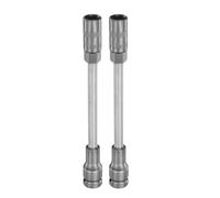 sourcing map 2Pcs Deep Thin Wall 6 Point Impact Socket 1/2" Drive 13mm Socket 8" Extra Long Metric CR-V Steel Spindle Axle Hex Sockets for Machine Shaft Nuts Bolts Repair, Gray