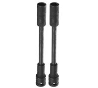 sourcing map 2Pcs Deep Thin Wall 6 Point Impact Socket 1/2" Drive 13mm Socket 8" Extra Long Metric CR-V Steel Spindle Axle Hex Sockets for Machine Shaft Nuts Bolts Repair, Black