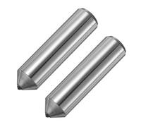 sourcing map 2pcs Diamond Dressers, 12mm x 47mm (15/32" x 1-7/8") Single Tapered Point Grinding Wheel Round Pen Welded Diamond Dressing Tools, Silver Tone