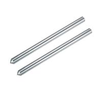 sourcing map 2pcs Diamond Dressers Single Tapered Point Grinding Wheel Round Pen Dressing Tools 3/8" x 6", Silver Tone