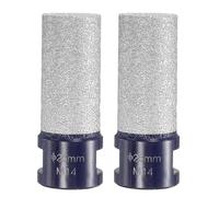 sourcing map 2pcs Diamond Finger Milling Bits 25mm (1") Dia M14 Thread Diamond Milling Bit for Enlarging Shaping Existing Holes in Porcelain Ceramic Tile Marble, Blue