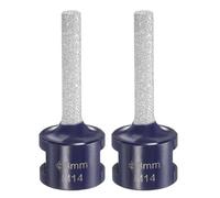 sourcing map 2pcs Diamond Finger Milling Bits 8mm (1/3") Dia M14 Thread Diamond Milling Bit for Enlarging Shaping Existing Holes in Porcelain Ceramic Tile Marble, Blue
