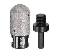 sourcing map 2pcs Diamond Finger Shaped Milling Bit 30mm 2 Holes with 5/8"-11 Thread with Conversion for Enlarging Shaping Milling Existing Holes on Marble Countertop, Black