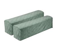 sourcing map 2Pcs Diamond Pattern Stretch Armrest Covers, Soft Armchair Slipcovers Couch Recliner Arm Cover for Chair Sofa Protector, Green