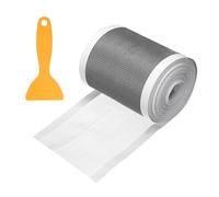 sourcing map 2Pcs Disposable Shower Drain Cover Hair Catcher, 10cm x 10m Self Adhesive Mesh Hair Stopper with Removal Tool for Bathroom Kitchen Linear Drain