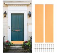 sourcing map 2pcs Door Kick Plate, 6 x 28 Inches Anodized Aluminum Kick Plate Door Plate, 1.5mm (1/16 Inch) Thickness, for Exterior Front Door or Back Door, Gold