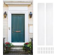 sourcing map 2pcs Door Kick Plate, 6 x 34 Inches Aluminum Kick Plate Door Plate, 1.5mm (1/16 Inch) Thickness, for Exterior Front Door or Back Door, White