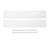 sourcing map 2pcs Door Kick Plate, 6 x 34 Inches Aluminum Kick Plate Door Plate, 2 mm Thickness, for Exterior Front Door or Back Door, White