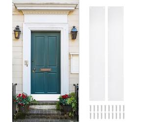 sourcing map 2pcs Door Kick Plate, 6x34 Inches Kick Plate Door Plate,White