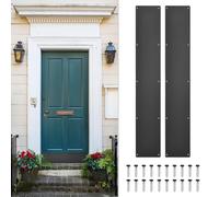 sourcing map 2pcs Door Kick Plate, 6x36 Inches Kick Plate Door Plate, Black