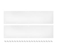 sourcing map 2pcs Door Kick Plate, 8 x 30 Inches Aluminum Kick Plate Door Plate, 2 mm Thickness, for Exterior Front Door or Back Door, White