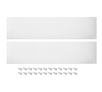 sourcing map 2pcs Door Kick Plate, 8 x 34 Inches Aluminum Kick Plate Door Plate, 2 MM Thickness, for Exterior Front Door or Back Door, Silver