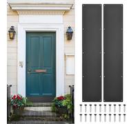 sourcing map 2pcs Door Kick Plate, 8x34 Inches Kick Plate Door Plate,Black