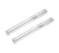 sourcing map 2Pcs Door Knob Spindle, 90mm Spare Door Handle Spindle Bar, Vintage Straight Spindle Replacement Parts for Mechanical Locks, Silver Tone