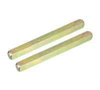 sourcing map 2Pcs Door Knob Spindle, Spare Door Handle Spindle Bar, 90mm Long Door Spindle Replacement Door Handle Parts, Gold