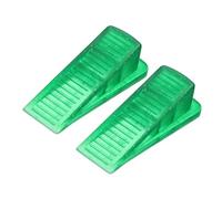 sourcing map 2Pcs Door Stoppers for Bottom, Silicone Anti-Slip Door Stopper Wedge, 1.1 Inch Height, Green