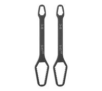 sourcing map 2pcs Double-Ended Torx Wrench 1/8"-11/16"(3-17mm) Multifunctional Universal Self-Tightening Wrench Tool 0.14" Thick Torx Spanner Key Set for Home Outdoor Auto Machine Repair, Black
