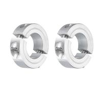 sourcing map 2Pcs Double Split Clamp-On Shaft Collar for 7/8" Shaft, Two-Piece Clamping Collar 1-5/8" OD, 1/2" Thickness, Aluminum Alloy Set Screw Split Collar Clamp