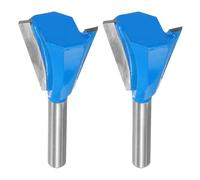sourcing map 2pcs Dovetail Router Bit 1" Diameter 1/4" Shank Tungsten Carbide 14 Degree Dovetail Joint Drill Bit for Box Drawer Cabinet Joints Fine Woodworking