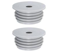 sourcing map 2Pcs Drain Pipe Seal Ring, Silicone Ring Washing Machine Sealing Plug, Anti-Odor Floor Drain Plug Sewer Pipe Seal Ring Sealing Covers for 70-75mm PVC Drainage Pipes, Gray