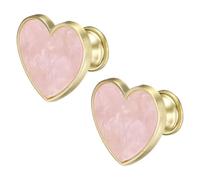sourcing map 2Pcs Drawer Knobs, Zinc Alloy Decorative Heart-Shaped Pull Handles with Screws for Furniture Dresser Wardrobe Cupboard, Pink