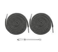 sourcing map 2pcs Drawstring Cords 51" Replacement Drawstring Hoodie String Sewing Tool with Easy Threader for Hoodie Sweatpants Jackets Pants Hats Coats Bags, Medium Gray