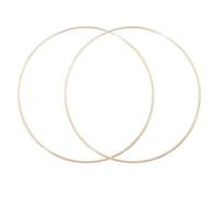 sourcing map 2Pcs Dream Catcher Rings, 7.9" Metal Hoops for Crafts Wreath Hoop Rings for Wall Hanging Crafts Home Decorations DIY Wedding Wreath Decor, Gold 7.7"