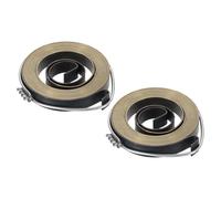 sourcing map 2Pcs Drill Press Return Spring, 49 x 8 x 0.8 mm Coil Spring Assembly Steel Chemical Blackening Finish for Various Vacuum Volume Cleaner Coil Systems