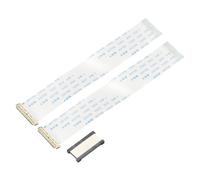 sourcing map 2Pcs EDP Wire FFC Flexible Flat Cable with Extend Adapter 30 Pins 0.5mm Pitch 100mm B-Type for LCD TV, DVD Player, Car Audio
