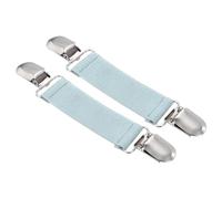 sourcing map 2Pcs Elastic Hat Clips, Travel Mitten Clip Dress Back Cinch Clips for Women Shawl Cardigan Collar Sweater Scarf, Blue