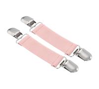 sourcing map 2Pcs Elastic Hat Clips, Travel Mitten Clip Dress Back Cinch Clips for Women Shawl Cardigan Collar Sweater Scarf, Pink