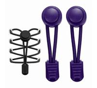 sourcing map 2pcs Elastic Shoe Laces, No Tie Shoelaces for Adults, Shoe Laces Buckle Lock for Sneakers Tennis Shoes, Purple