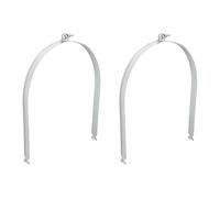 sourcing map 2pcs EMT Strut Clamp 16" Universal Carbon Steel Galvanized Strut Channel Accessory Conduit Clamp with Bolt and Nut for EMT Pipe Rigid Conduit, Silver