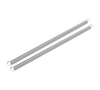 sourcing map 2Pcs Extension Springs, 1.2 x 12 x 300mm 304 Stainless Steel Extended Compression Spring Steel Dual Hook Tension Springs for Machinery Construction Home Repairs