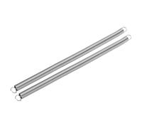 sourcing map 2Pcs Extension Springs, 1.2 x 14 x 300mm 304 Stainless Steel Extended Compression Spring Steel Dual Hook Tension Springs for Machinery Construction Home Repairs