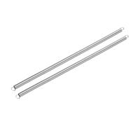 sourcing map 2Pcs Extension Springs, 1 x 9 x 300mm 304 Stainless Steel Extended Compression Spring Steel Dual Hook Tension Springs for Machinery Construction Home Repairs