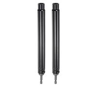 sourcing map 2pcs Extra Long Hollow Socket, 12mm x 200mm Deep Well Impact Nut Driver with 1/4" Quick-Change Hex Shank Power Drill Adapter