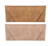 sourcing map 2pcs Eyeglass Case 6.5" x 2.6" PU Leather Glasses Case Anti Scratch Glasses Case Hard Shell Eyeglasses Protector Cases Portable Sunglass Case for Women Men, Camel Brown