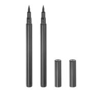 sourcing map 2pcs Fabric Markers Permanent Dye Paint Textile Marker Pens Fine Tip for DIY Clothes Shoe, Dark Gray Close to Black